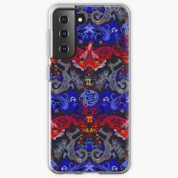 Polyamory Dragon Damask -- Polyamorous Pride Flag Colors Samsung Galaxy Soft Case RB0403 product Offical polyamory flag Merch