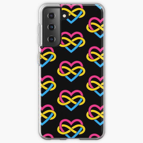 Pansexual Polyamory Infinity Heart (Black) Samsung Galaxy Soft Case RB0403 product Offical polyamory flag Merch