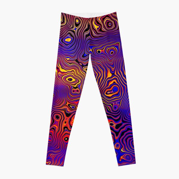 Polyamory Pride Shiny Abstract Circuitry Whorls Leggings RB0403 product Offical polyamory flag Merch