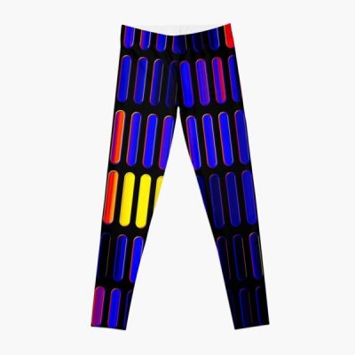 Polyamory Pride Rounded Varied Grid Leggings RB0403 product Offical polyamory flag Merch