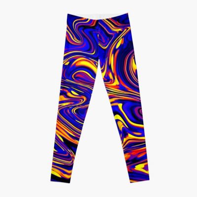 Polyamory Pride Abstract Wildly Swirled Paint Leggings RB0403 product Offical polyamory flag Merch