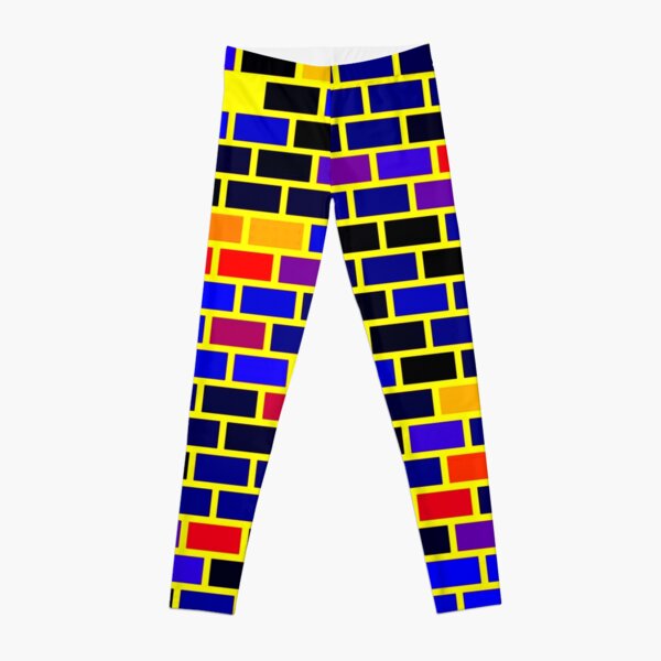 Polyamory Pride Simple Colored Brick Pattern Leggings RB0403 product Offical polyamory flag Merch