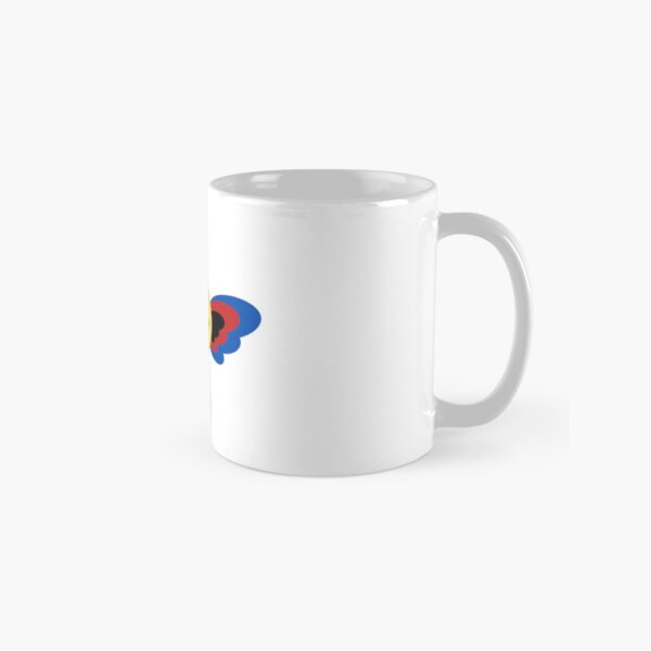 Subtle Polyamorous Pride Smiley Face With Wings, Discreet VSCO Polyamory Pride Flag, Subtle Poly Pride, LGBT Classic Mug RB0403 product Offical polyamory flag Merch