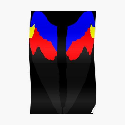 Angel Bird Wings in Polyamorous Pride Flag Colors Poster RB0403 product Offical polyamory flag Merch