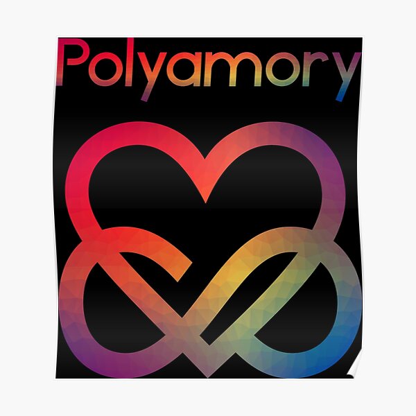 Polyamory Infinity Heart Poster RB0403 product Offical polyamory flag Merch