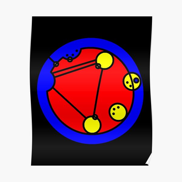 Polyamorous in Circular Gallifreyan in Polyamorous Colors Transparent Poster RB0403 product Offical polyamory flag Merch
