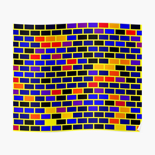 Polyamory Pride Simple Colored Brick Pattern Poster RB0403 product Offical polyamory flag Merch