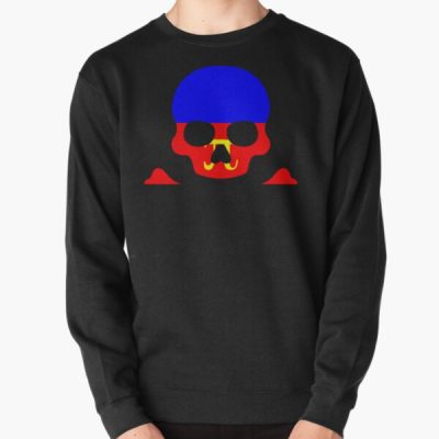 Pirate Jolly Rodger in Polyamory Pride Flag Colors Pullover Sweatshirt RB0403 product Offical polyamory flag Merch