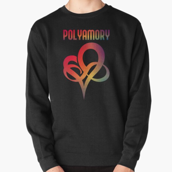 Infinity Heart Polyamory Pullover Sweatshirt RB0403 product Offical polyamory flag Merch