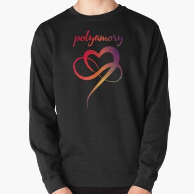 Colorful Infinity Heart - Polyamory Symbol Pullover Sweatshirt RB0403 product Offical polyamory flag Merch