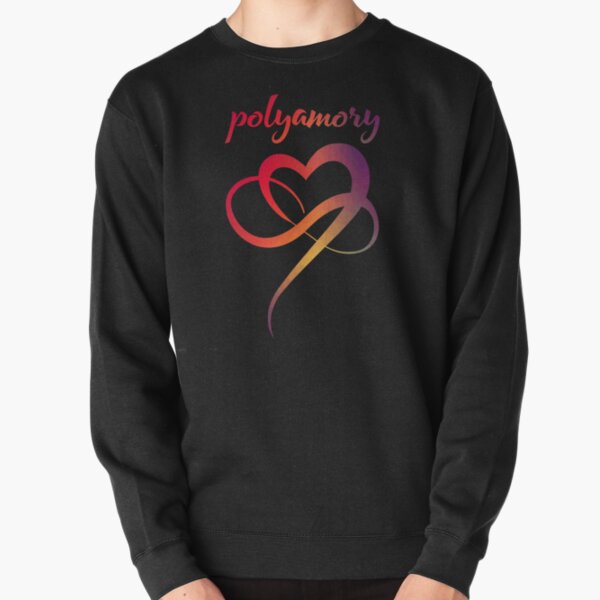 Colorful Infinity Heart - Polyamory Symbol Pullover Sweatshirt RB0403 product Offical polyamory flag Merch