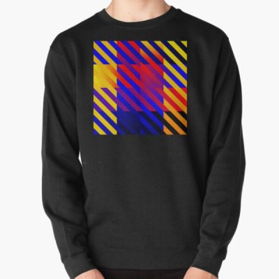 Polyamory Pride Diagonal Stripes Colored Checkerboard Pattern Pullover Sweatshirt RB0403 product Offical polyamory flag Merch