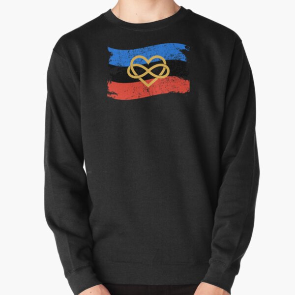 Infinity Heart Polyamory Flag Polyamorous Pride print Pullover Sweatshirt RB0403 product Offical polyamory flag Merch