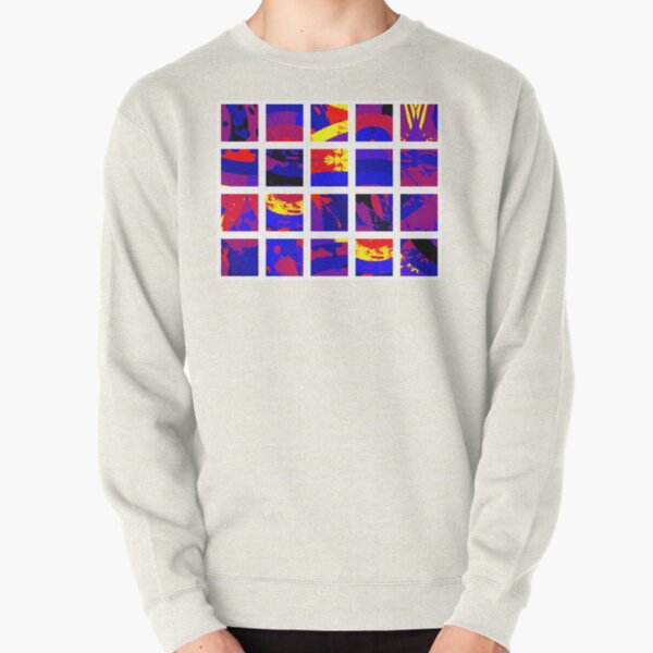 Polyamory Pride Abstract Paint Squares Collage Pullover Sweatshirt RB0403 product Offical polyamory flag Merch