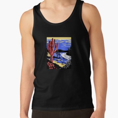 Subtle Polyamory Pride Desert Scenery, Aesthetic Discreet Polyamorous Pride Flag, Subtle Poly Pride, LGBT Tank Top RB0403 product Offical polyamory flag Merch