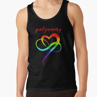 LGBTQ Homo Love Polyamory Infinity Heart Tank Top RB0403 product Offical polyamory flag Merch