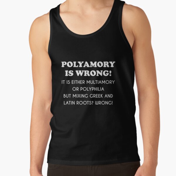 Polyamory is wrong! Tank Top RB0403 product Offical polyamory flag Merch