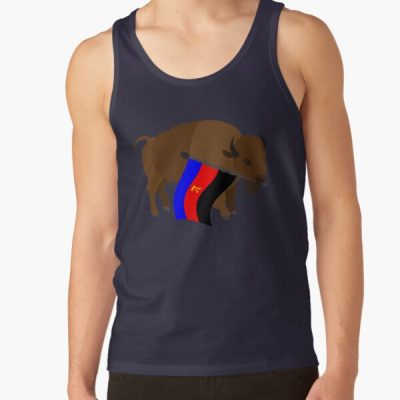Polyamory Pride Flag Waving Bison Tank Top RB0403 product Offical polyamory flag Merch