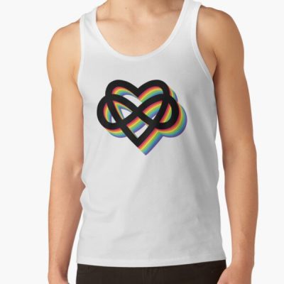 Polyamory Inifinity Heart Rainbow Shadow Tank Top RB0403 product Offical polyamory flag Merch