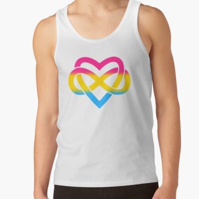 Pansexual Polyamory Inifinity Heart (white) Tank Top RB0403 product Offical polyamory flag Merch