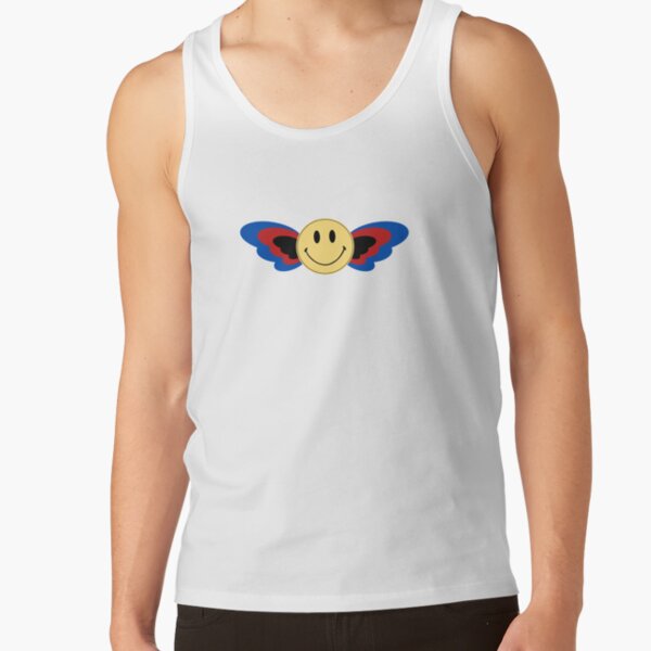 Subtle Polyamorous Pride Smiley Face With Wings, Discreet VSCO Polyamory Pride Flag, Subtle Poly Pride, LGBT Tank Top RB0403 product Offical polyamory flag Merch