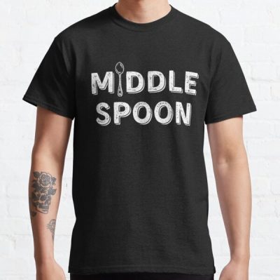 I'm The Middle Spoon | Throuple | Polyamory Classic T-Shirt RB0403 product Offical polyamory flag Merch