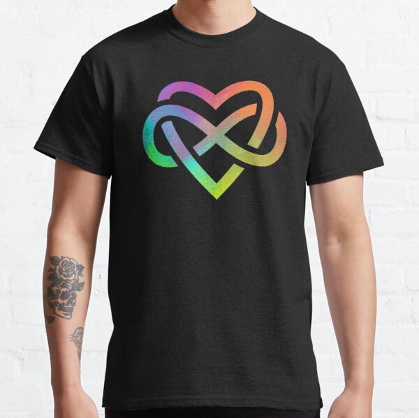 Polyamory Infinity Heart Symbol Neverending Love LGBT Gift Classic T-Shirt RB0403 product Offical polyamory flag Merch
