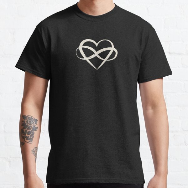 Infinity Heart Polyamory Symbol Classic T-Shirt RB0403 product Offical polyamory flag Merch