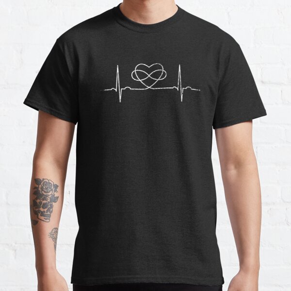 Polyamory Poly Infinity Heart EKG Classic T-Shirt RB0403 product Offical polyamory flag Merch