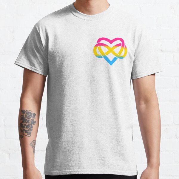 Subtle Polyamory Infinity Heart (pansexual) Classic T-Shirt RB0403 product Offical polyamory flag Merch