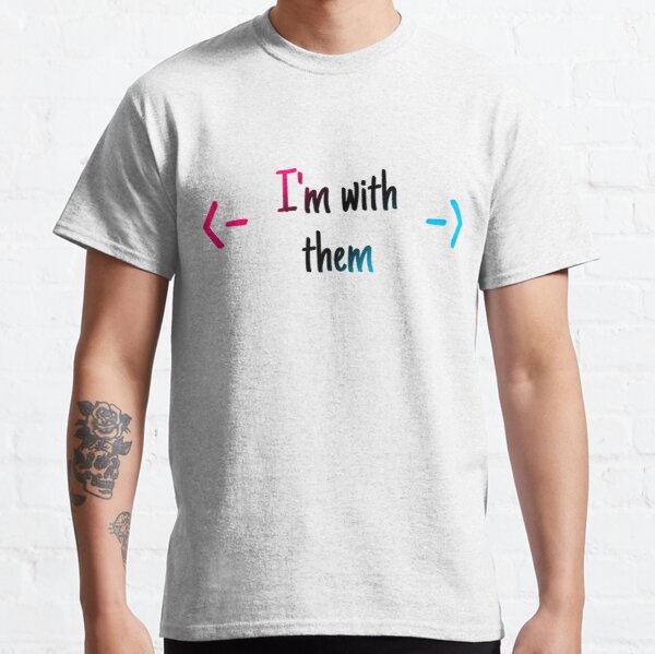 I’m with them #1 Polyamory Classic T-Shirt RB0403 product Offical polyamory flag Merch