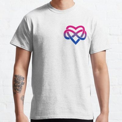 Subtle Polyamory Infinity Heart (bisexual) Classic T-Shirt RB0403 product Offical polyamory flag Merch