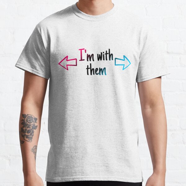 I’m with them #2 Polyamory Classic T-Shirt RB0403 product Offical polyamory flag Merch