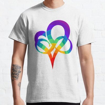 INFINITY HEART | Poly Pride | Polyamory symbol Classic T-Shirt RB0403 product Offical polyamory flag Merch