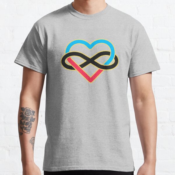 Polyamory Infinity Heart Classic T-Shirt RB0403 product Offical polyamory flag Merch