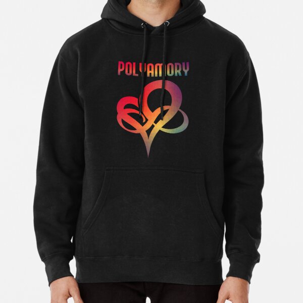 Infinity Heart Polyamory Pullover Hoodie RB0403 product Offical polyamory flag Merch