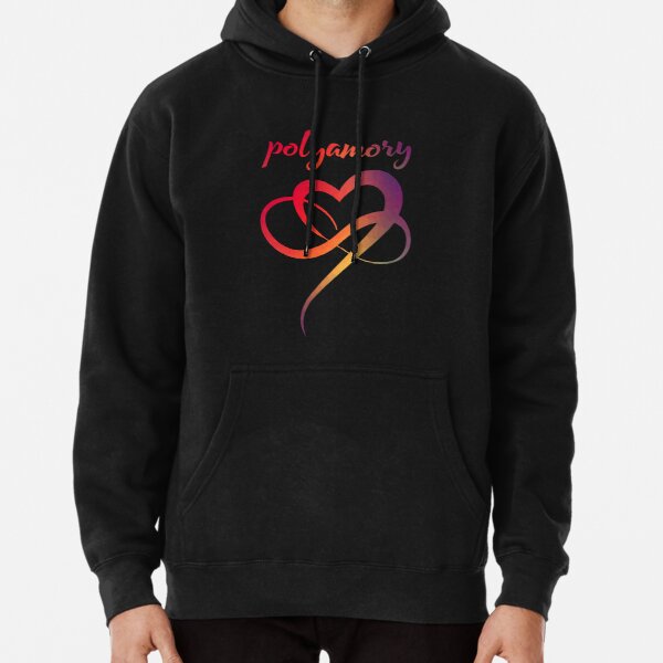 Colorful Infinity Heart - Polyamory Symbol Pullover Hoodie RB0403 product Offical polyamory flag Merch