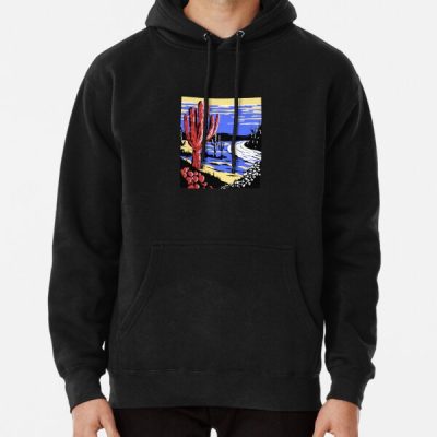 Subtle Polyamory Pride Desert Scenery, Aesthetic Discreet Polyamorous Pride Flag, Subtle Poly Pride, LGBT Pullover Hoodie RB0403 product Offical polyamory flag Merch