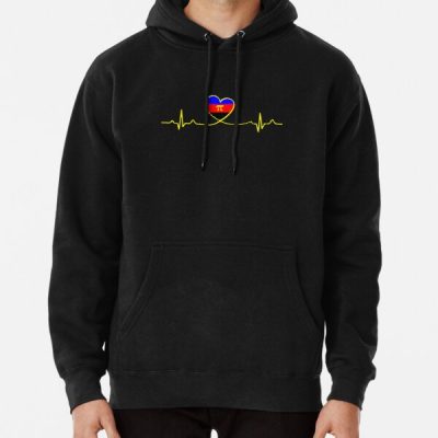 Polyamory Heartbeat Pullover Hoodie RB0403 product Offical polyamory flag Merch