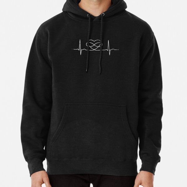 Polyamory Poly Infinity Heart EKG Pullover Hoodie RB0403 product Offical polyamory flag Merch