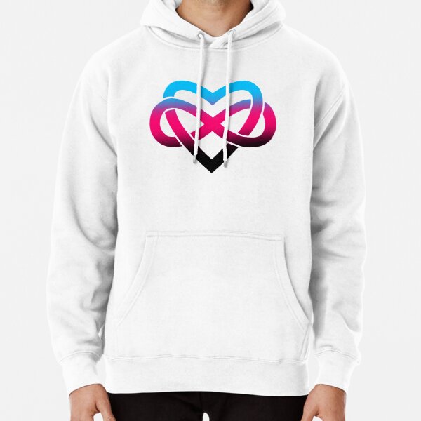 Polyamory Infinity Hearts #1 Pullover Hoodie RB0403 product Offical polyamory flag Merch