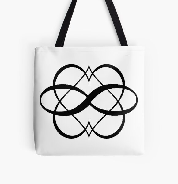 Polyamory Infinity Heart Symbol All Over Print Tote Bag RB0403 product Offical polyamory flag Merch
