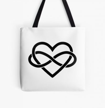 BEST TO BUY - Polyamory Infinity Heart and Infinite Love All Over Print Tote Bag RB0403 product Offical polyamory flag Merch