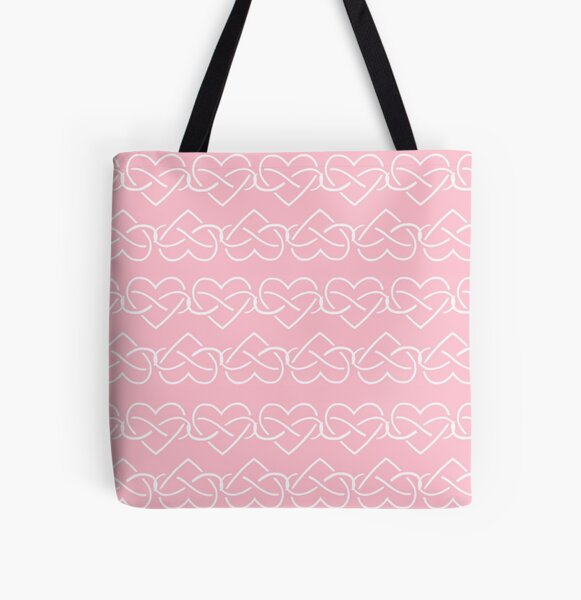 Polyamory Infinity Hearts Chain (Pink) All Over Print Tote Bag RB0403 product Offical polyamory flag Merch