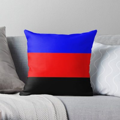 Polyamory Pride Stripes Throw Pillow RB0403 product Offical polyamory flag Merch