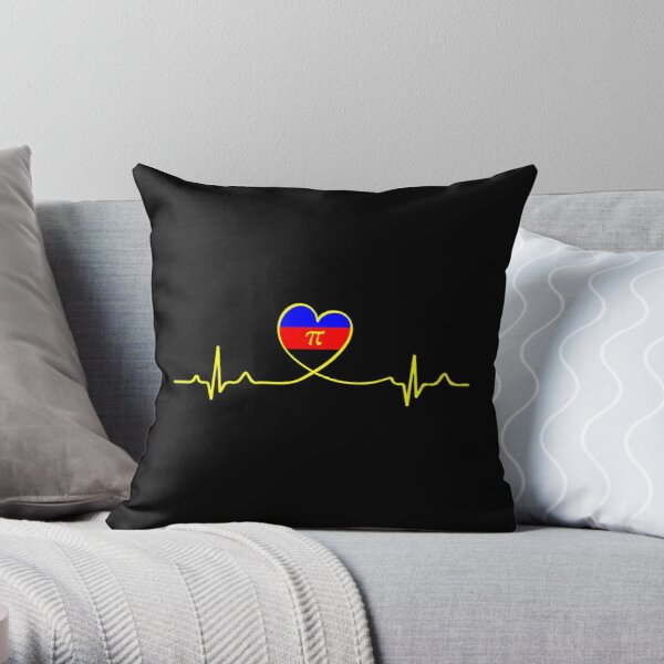 Polyamory Heartbeat Throw Pillow RB0403 product Offical polyamory flag Merch