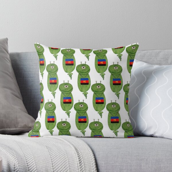 polyamory alien  Throw Pillow RB0403 product Offical polyamory flag Merch