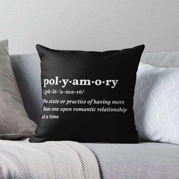 Polyamory Definition Throw Pillow RB0403 product Offical polyamory flag Merch