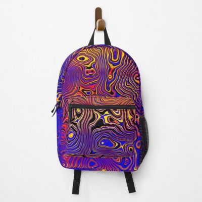 Polyamory Pride Shiny Abstract Circuitry Whorls Backpack RB0403 product Offical polyamory flag Merch