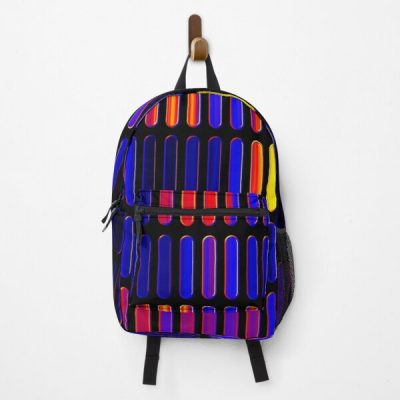 Polyamory Pride Rounded Varied Grid Backpack RB0403 product Offical polyamory flag Merch